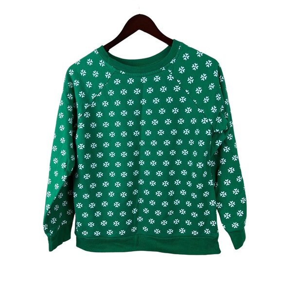 Disney Women's Mickey Minnie Mouse Snowflake Holiday Christmas Sweatshirt Medium - Picture 2 of 7